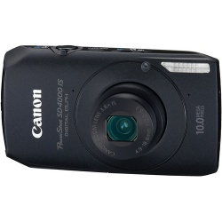 Powershot SD4000-IS 10 Megapixel 3.8x Optical Zoom Camera (Black)
