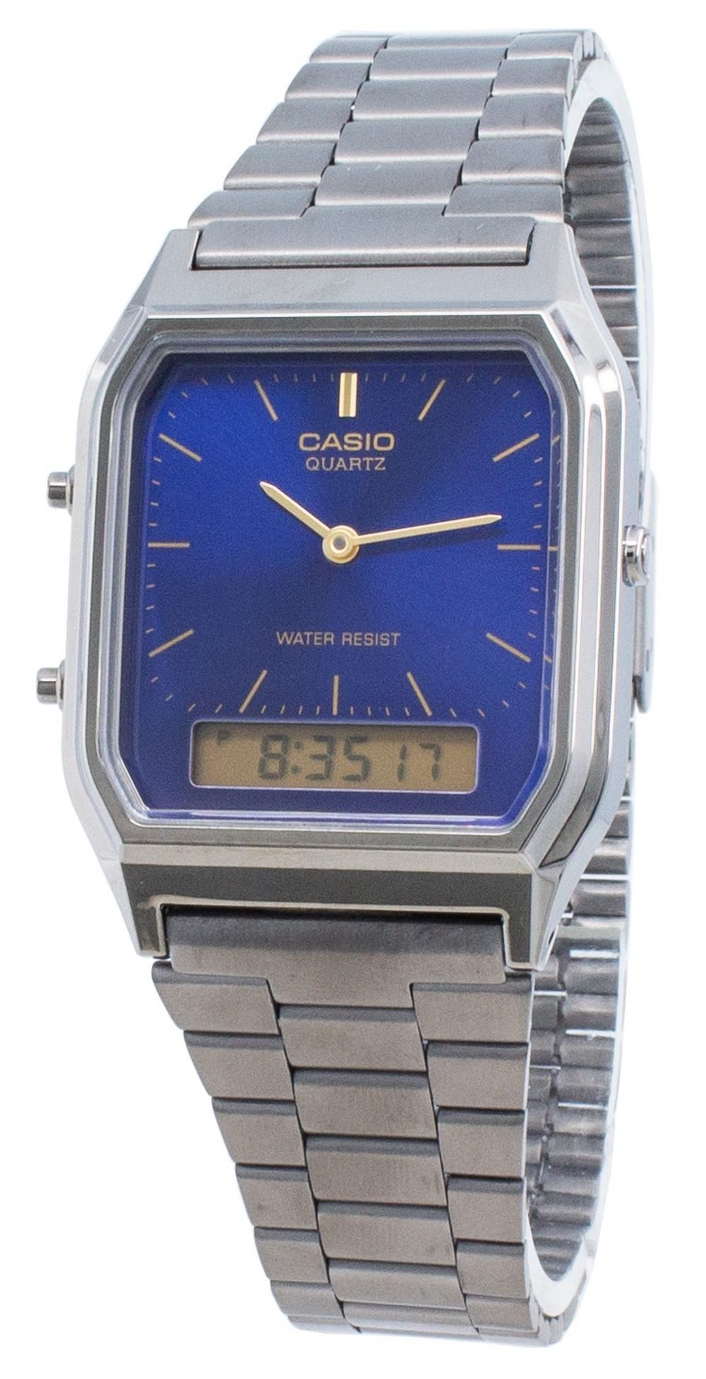 Casio Quartz AQ-230GG-2A Dual Time Unisex Watch