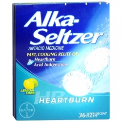 Alka-Seltzer Heartburn Antacid Medicine Effervescent Tablets - 36 Count