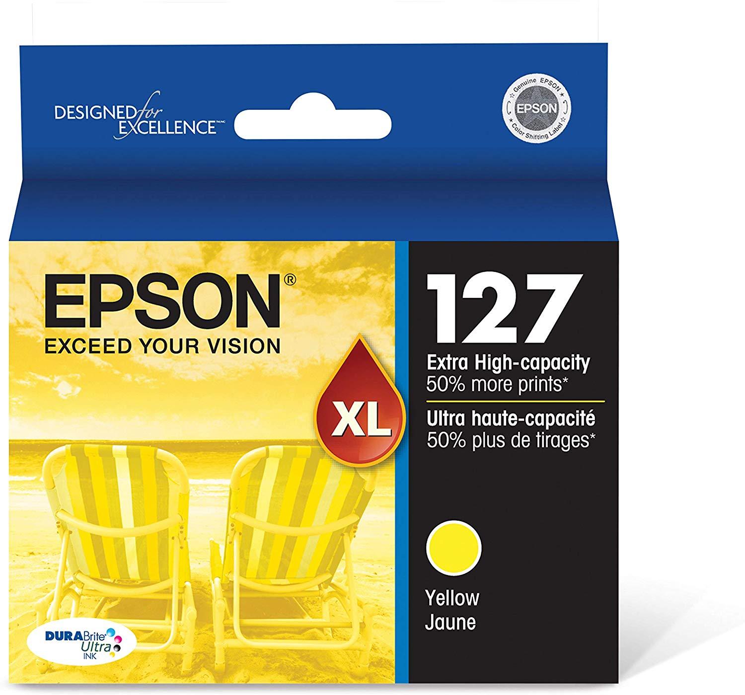 Epson  T127420  127 Yellow DURABrite  Inkjet Cartridge 