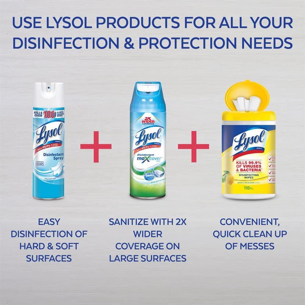 Lysol Disinfectant Spray, Crisp Linen, 19 oz (2 Pack)