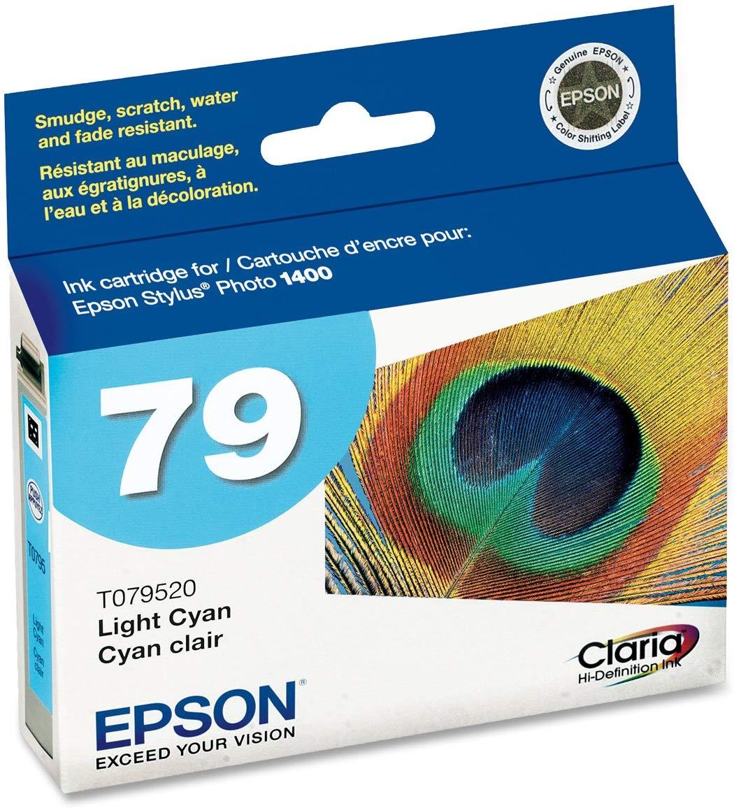 Epson T079520 79 Claria Hi-Definition Light Cyan High Capacity Cartridge Ink