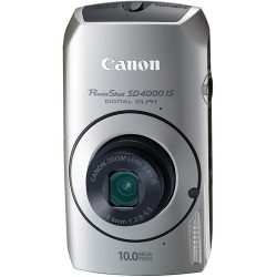 Powershot SD4000-IS 10 Megapixel 3.8x Optical Zoom Camera (Silver)