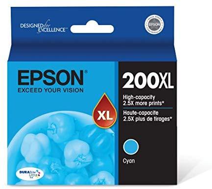 Epson T200XL220 200 Cyan DURABrite Ultra Cyan High Capacity Cartridge Ink