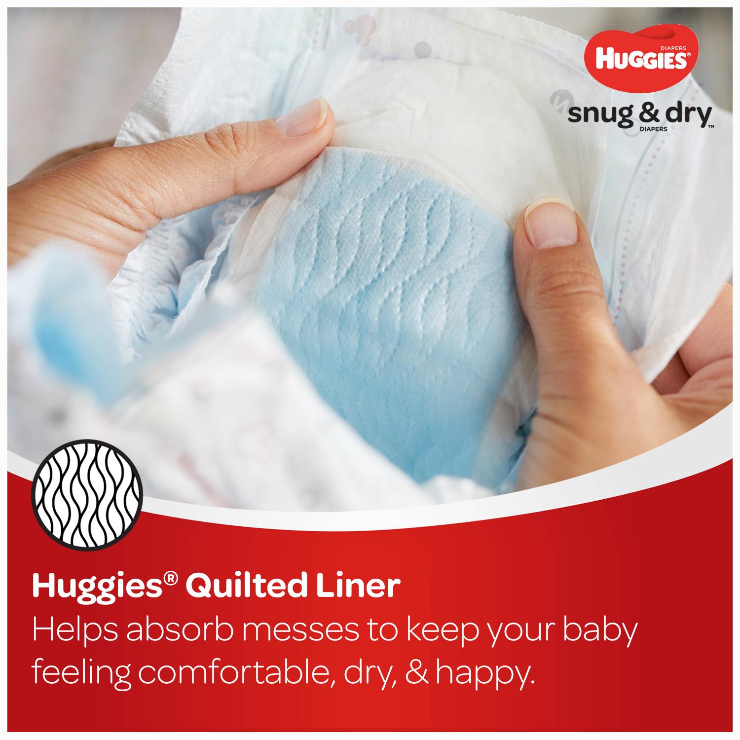 Hugggies Snug & Dry Diapers, Size 6, 128 Count