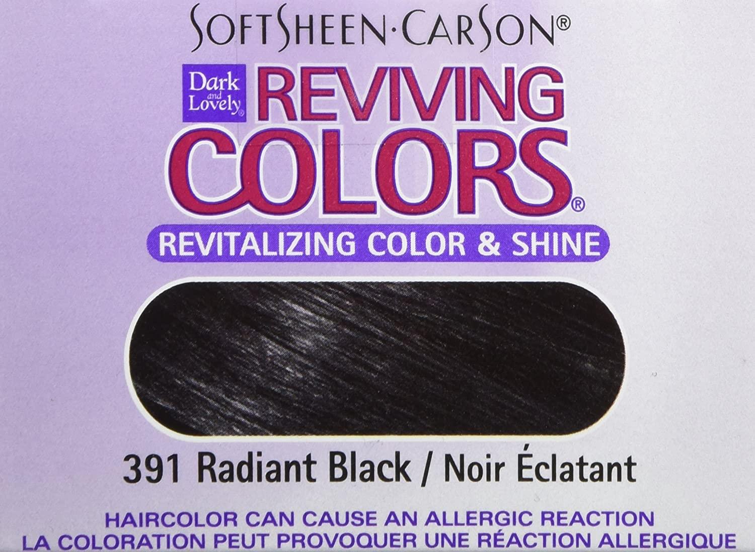 SoftSheen-Carson Dark and Lovely Reviving Colors Nourishing Color & Shine, Radiant Black 391