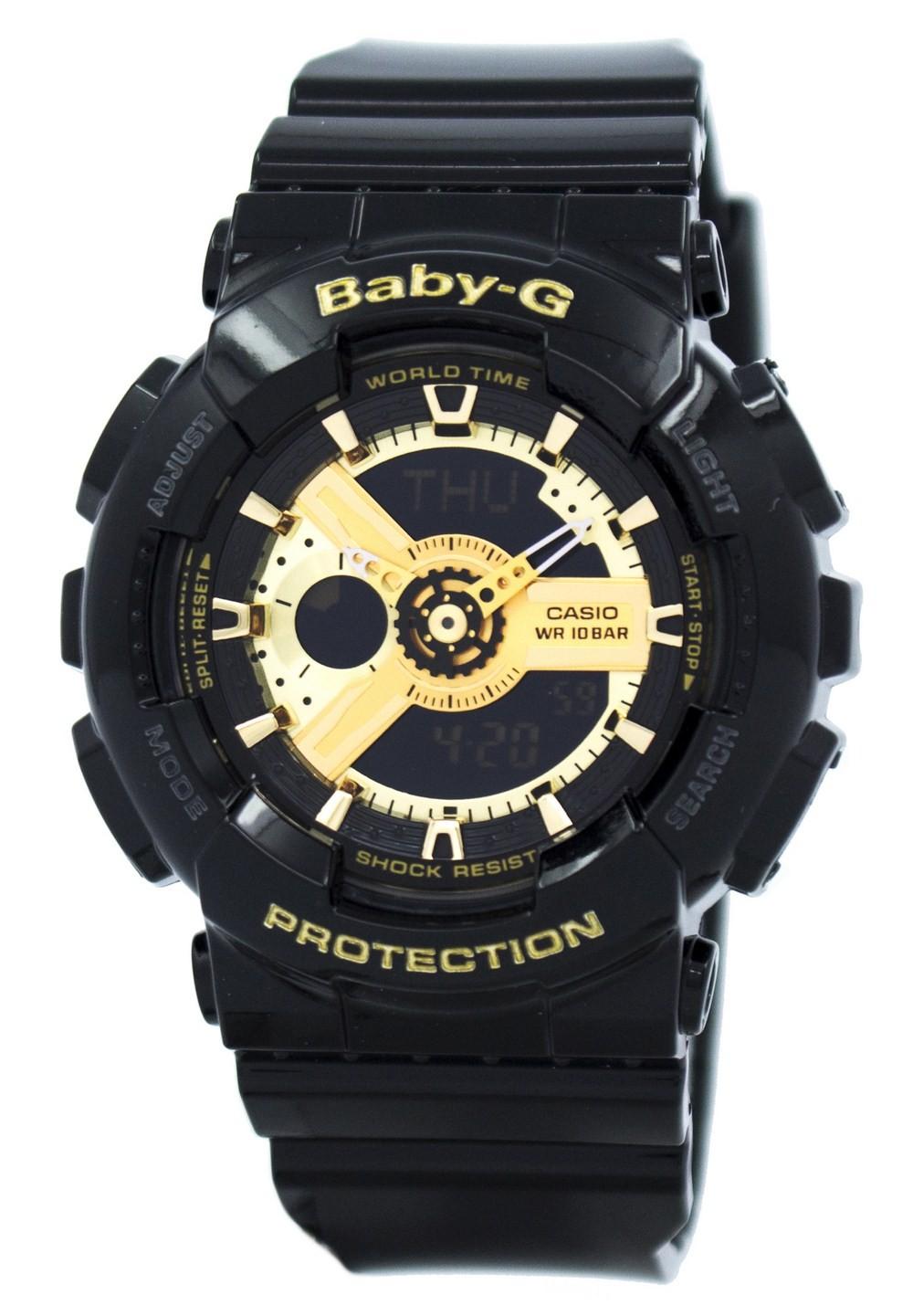 Casio Baby-G World Time Analog Digital BA-110-1A BA110-1A Women's Watch