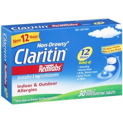 Claritin Allergy 12 Hour Non Drowsy RediTabs -  Loratadine Tablets 5mg - 30 Count