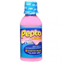 Pepto-Bismol Upset Stomach Reliever/Antidiarrheal Liquid Max Strength - 12 oz