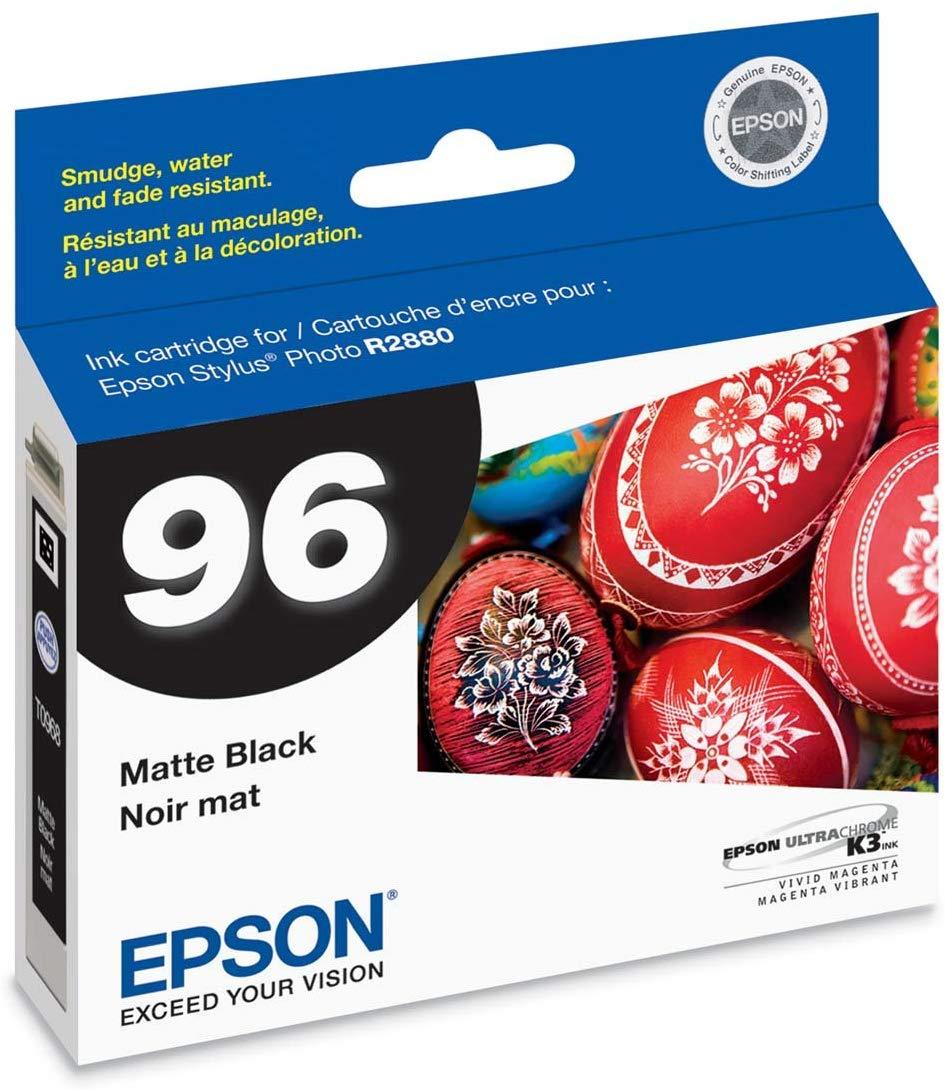 Epson T096820 96 Matte Black UltraChrome Ink Cartridge 