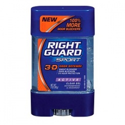 Right Guard Sport 3-D Odor Defense, Antiperspirant & Deodorant Clear Gel, Active 3 oz