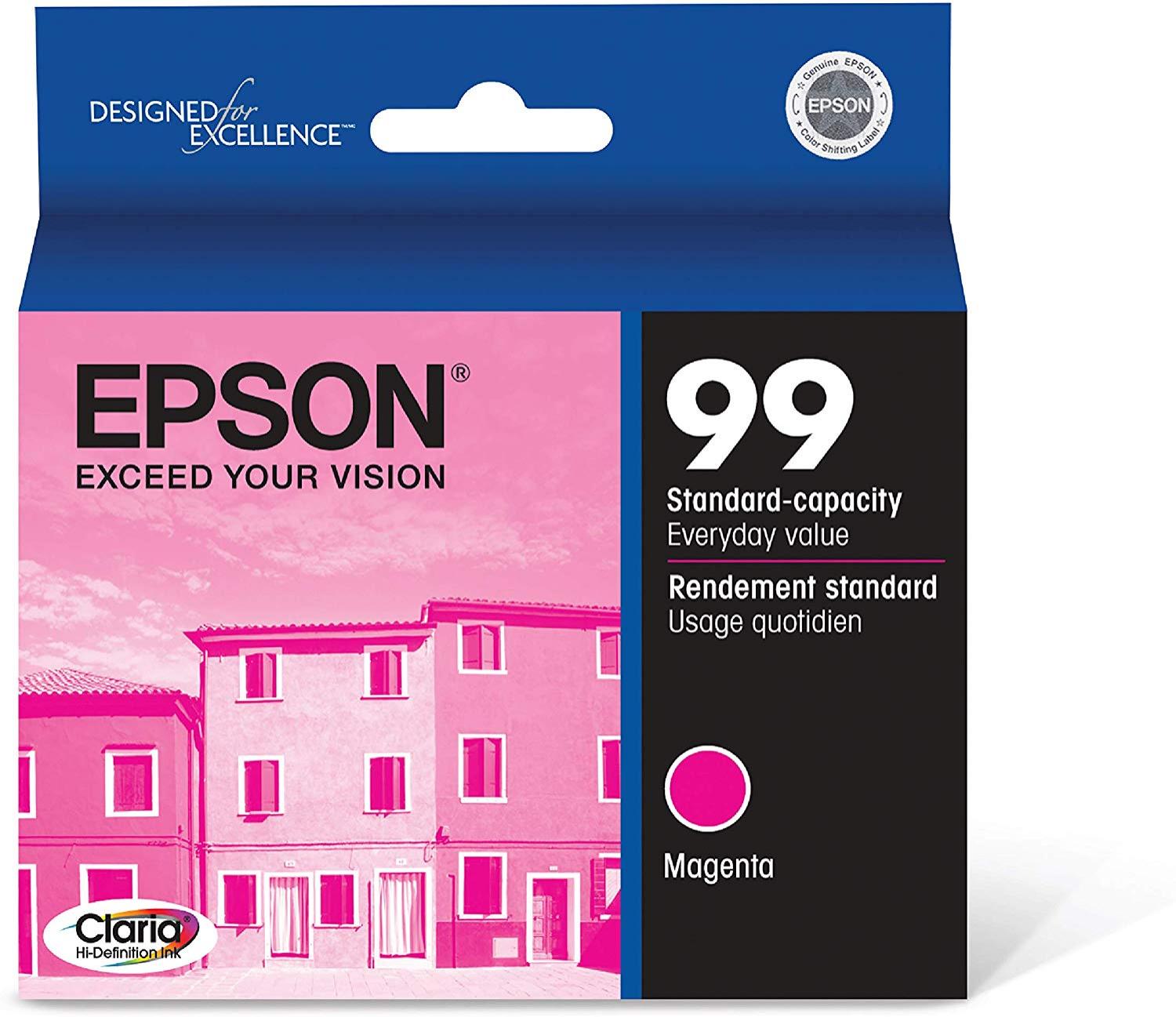 Epson T099320 99 Magenta Claria Hi-Definition Standard-capacity Inkjet Cartridge 