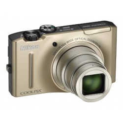 Nikon Coolpix S8100 12.1 MP Digital Camera (Gold)