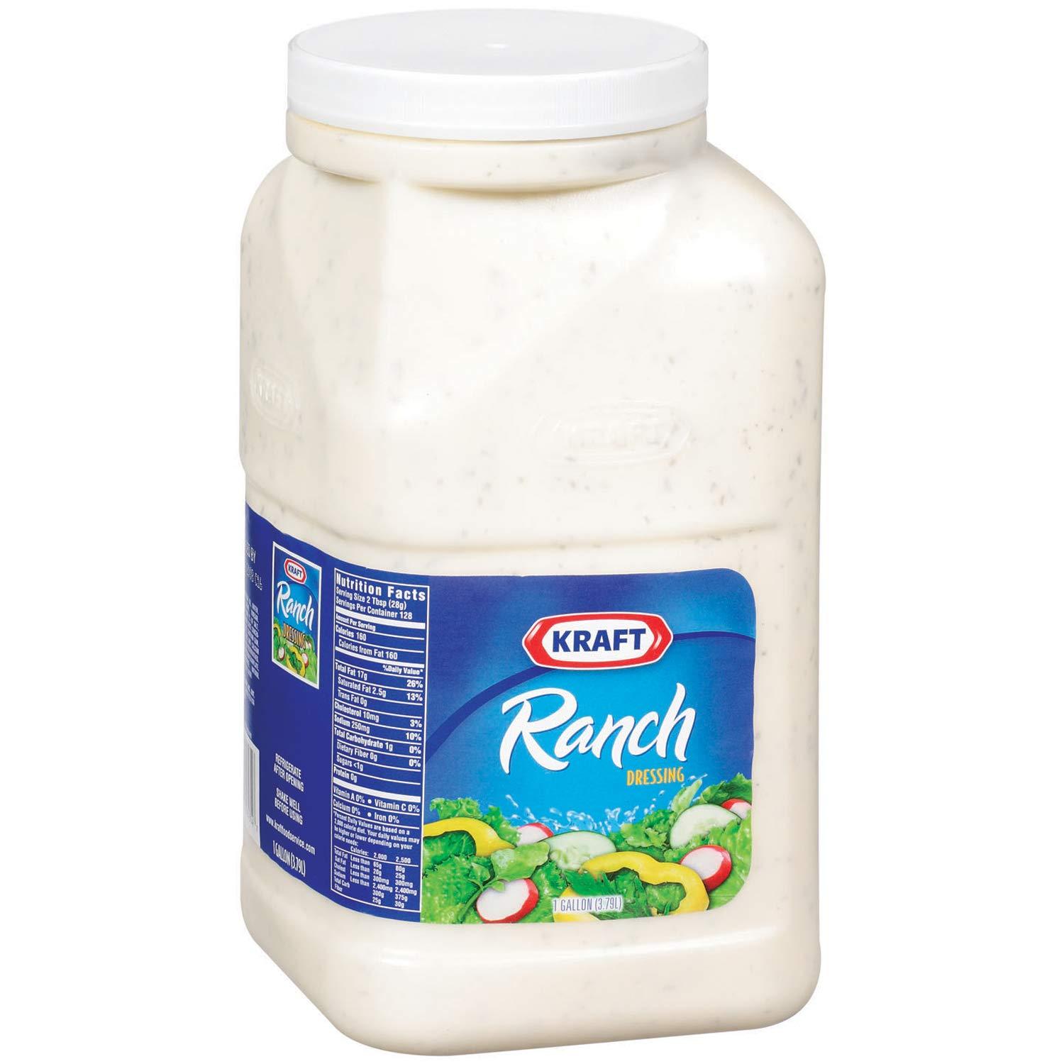 Kraft Ranch Salad Dressing (1 gal Jug) Ranch 128 Fl Oz (Pack of 1)