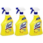 Lysol All Purpose Cleaner Spray, Lemon (22 Fl. OZ, Pack of 3)