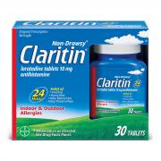 Claritin 24 Hour Indoor & Outdoor Non-Drowsy Allergy Relief Tablets - Loratadine - 30 Tablets