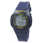 Casio Illuminator Dual Time Chrono Digital F-200W-2B F200W-2B Men's Watch