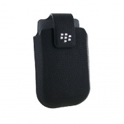 BlackBerry Torch 9800 Series Leather Swivel Holster (Black)