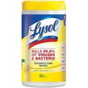 Lysol Disinfecting Wipes, Lemon and Lime Blossom, 80 Count