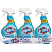 Clorox Bleach Foamer Bathroom Spray, 30 oz. Bottles 3 Pack of 3