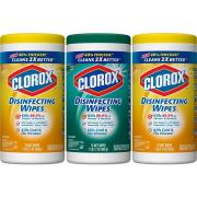 Clorox Disinfecting Wipes Value Pack - Fresh Scent and Citrus Blend - 3 Canisters - 75 Wipes each (.2 Pack(225 Count))